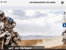 Tablet Screenshot of motorradsport-feil.de